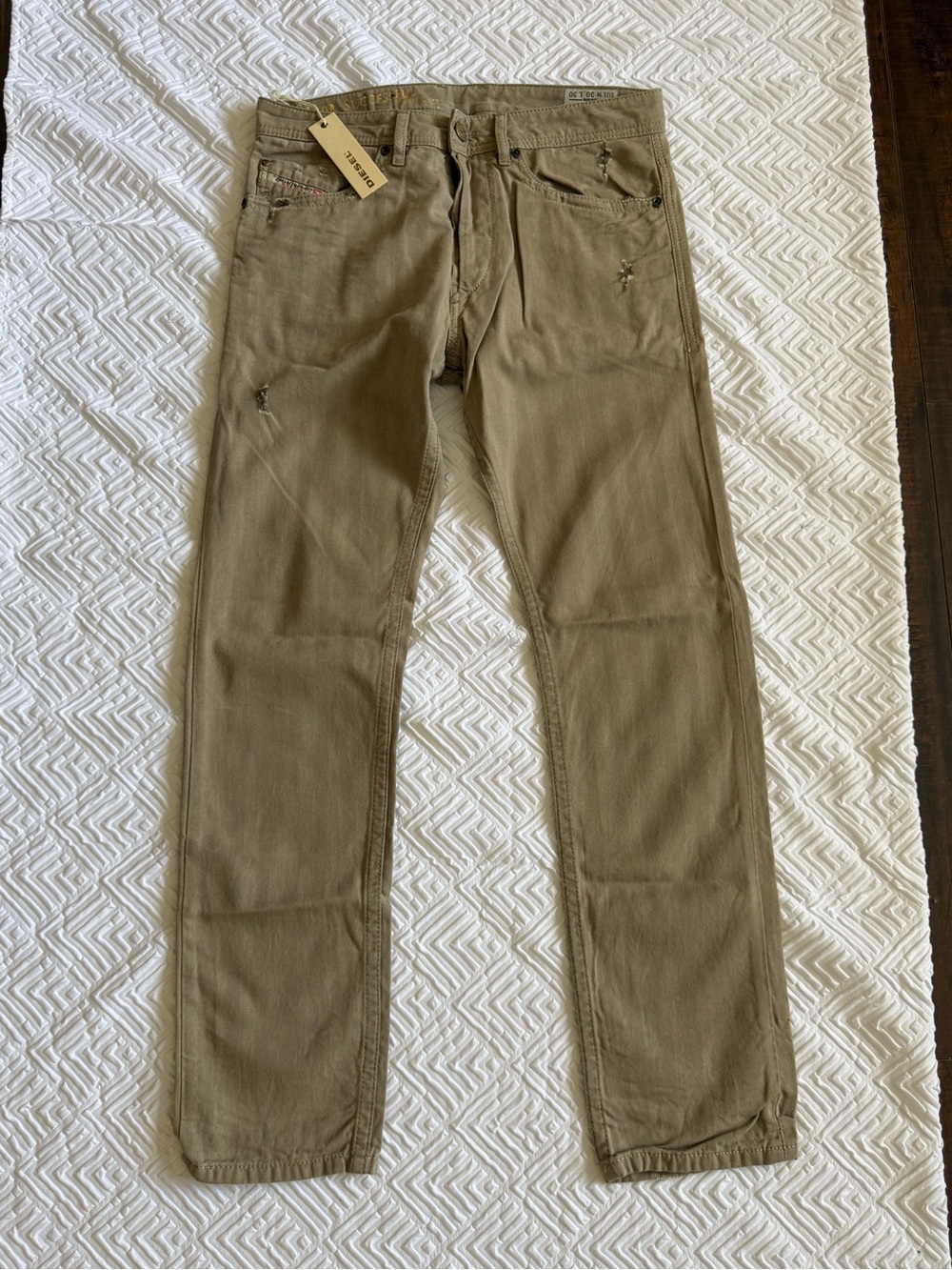Diesel Men’s Chinos in Taupe Brown
